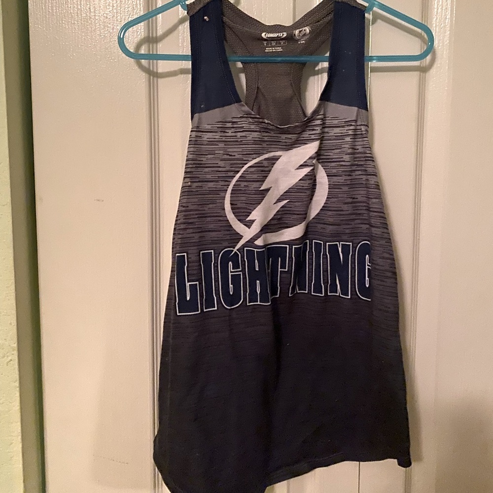 Tampa Bay Lightning racer back tank top